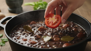 Feijão com tomate: o truque simples para um caldo grosso e saboroso