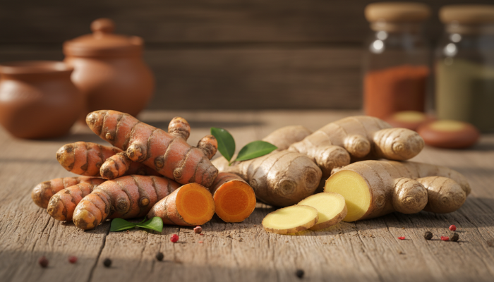 Cúrcuma e gengibre: alternativas naturais para o alívio da dor nas articulações