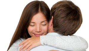Por que um homem te abraça com força?